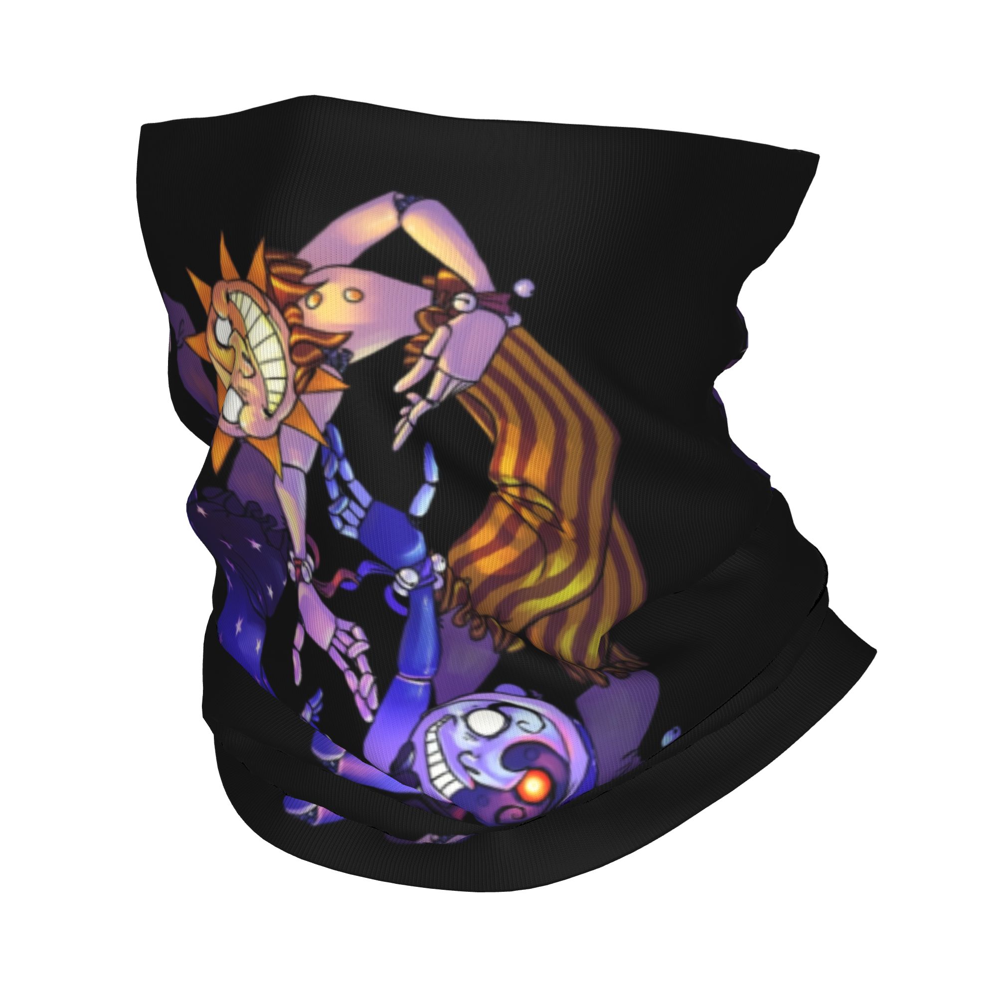 Neck Gaiter Face Cover - Солнце и Луна FNAF, дышащая бандана